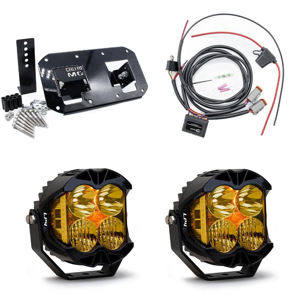 A10 Moto 08-17 Dyna Fat Bob Baja Designs LP4 Lighting Combo Kit