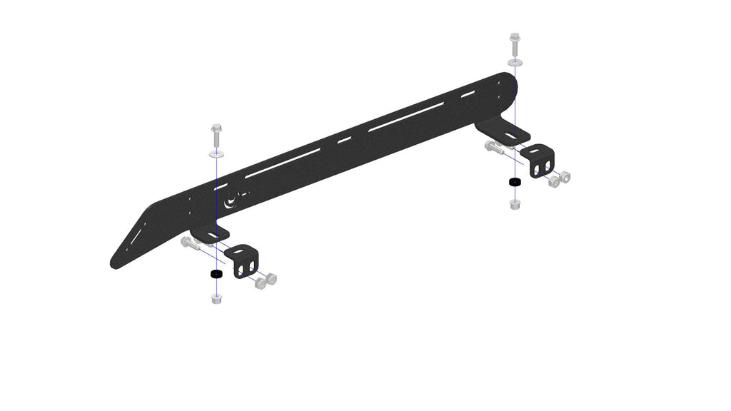 Polaris RZR XP 1000/900 4 Seat 3/4 Roof Rack Cutout for 30 Inch Light Bar Prinsu