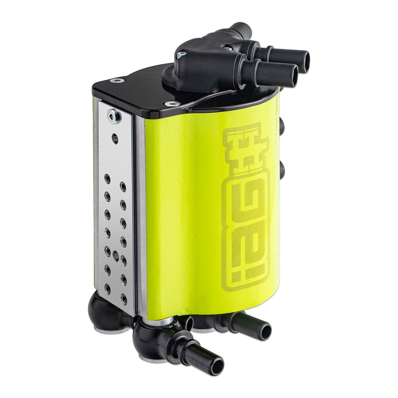 IAG Performance V4 Air Oil Separator AOS - Neon Yellow - 2004-2007 Subaru STI / 2006-2007 WRX