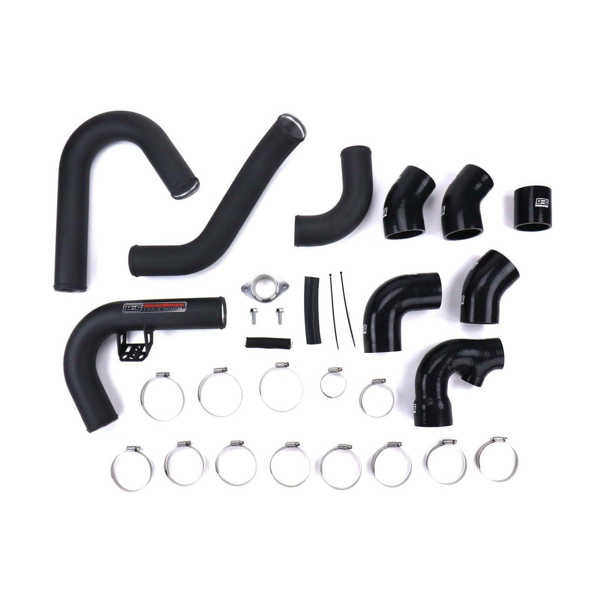 GrimmSpeed Front Mount Intercooler Pipe Kit Black - 2015-2021 Subaru WRX