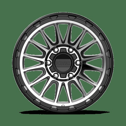 KM542 17X9 6X5.5 S-BLK MACH -12MM