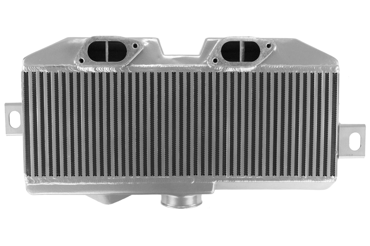 Mishimoto Top Mount Intercooler Silver/Black - Subaru STI 2008+