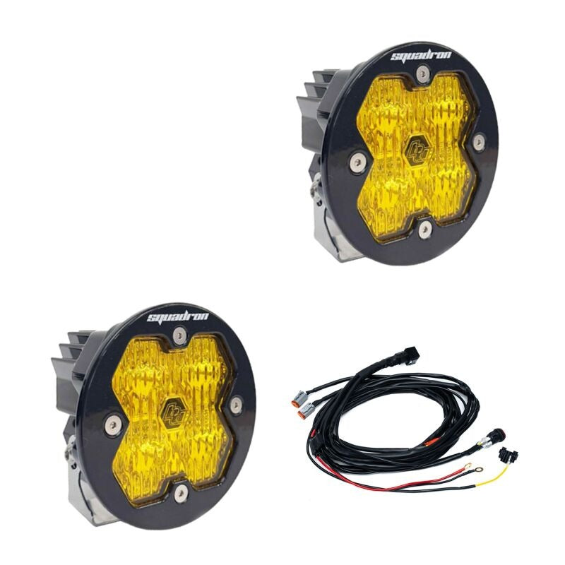 Baja Designs Squadron-R 2.0 Sport LED Wide Cornering (Pair) - Baja Amber