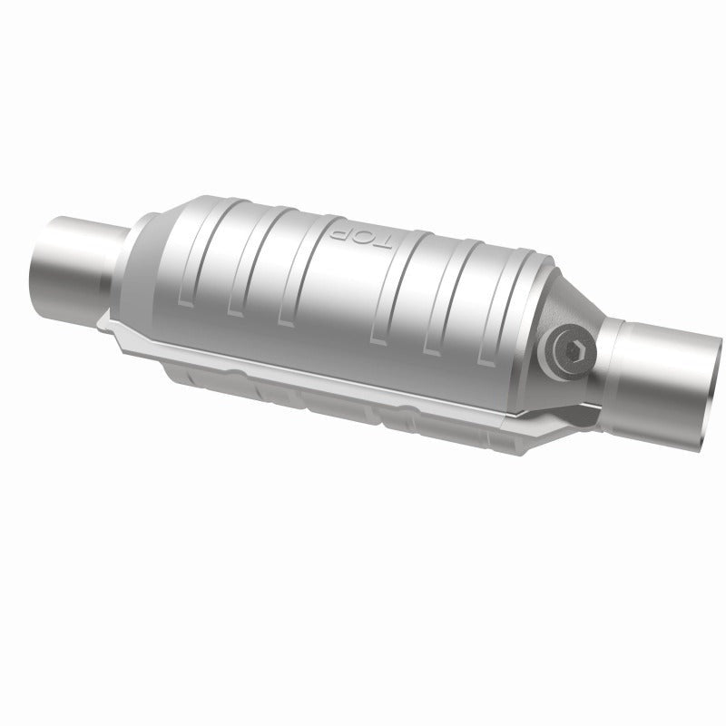 MagnaFlow Universal Catalytic Converter - 2.00in Inlet/Outlet - Round 11in Body x 5.125in W x 15in Overall