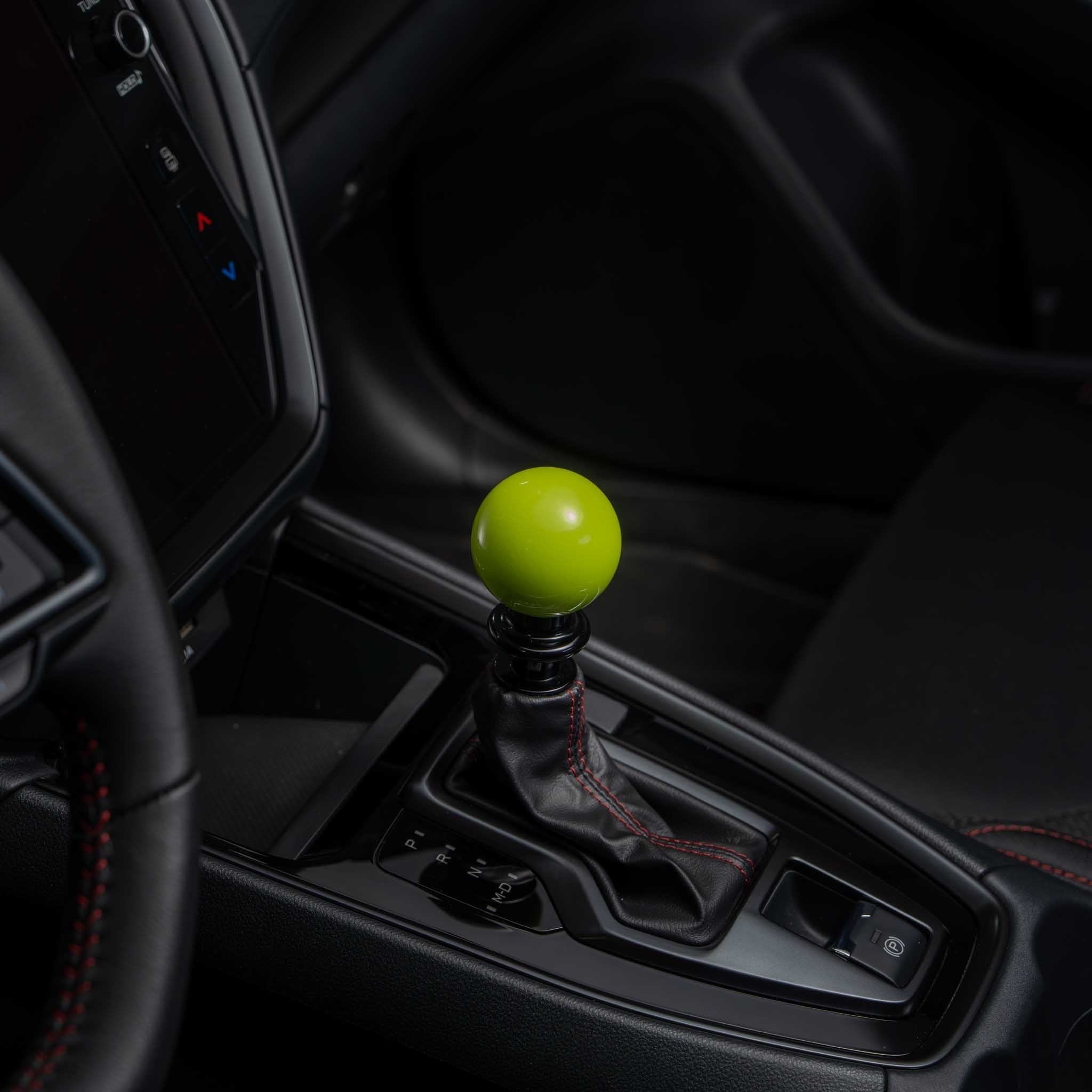 Billetworkz Automatic Shifter - Neon Yellow - Fits Subaru CVT: WRX (2022+), Crosstrek (2024+), Forester (2025+), Impreza (2024+), Legacy/Outback (2015+)