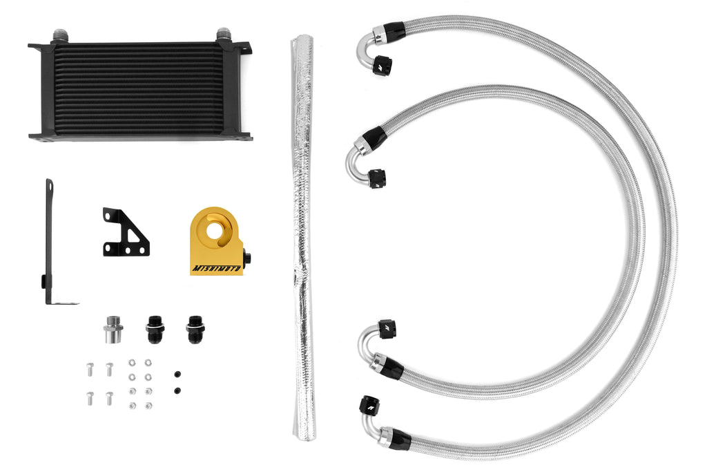 Mishimoto Thermostatic Oil Cooler Kit Black - 2015-2021 Subaru STI