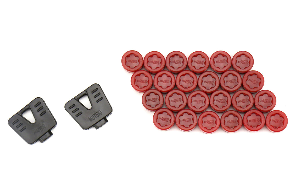 Wheel Mate SR45R Caps Set of 20 - Red