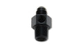 Vibrant Performance Male AN Flare to Male NPT Union Adapter with 1/8in NPT Port, -6AN, 1/4in Male NPT, Automotive Performance Fabrication - Part 16495