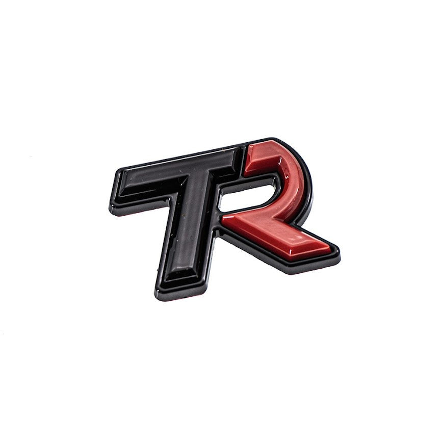 SMY Subaru TR "Tuner Ready" Trunk Badge - BLACK / RED - 2022-2026 Subaru WRX