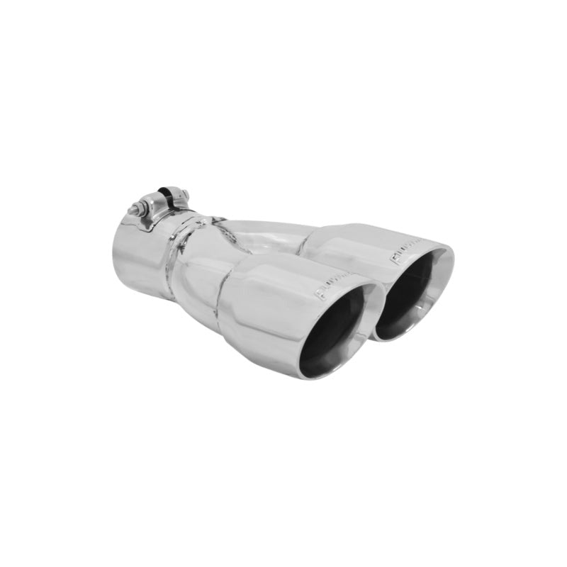Flowmaster SS Tip 2.5in.IN x 3in. Dual Angle Clamp-R