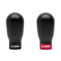 Cobb 6-Speed Tall Weighted Shift Knob - Black (Inc. Both Red + Black Collars) - 2004-2021 Subaru STI / 2015-2026 WRX / 2006-2012 Legacy