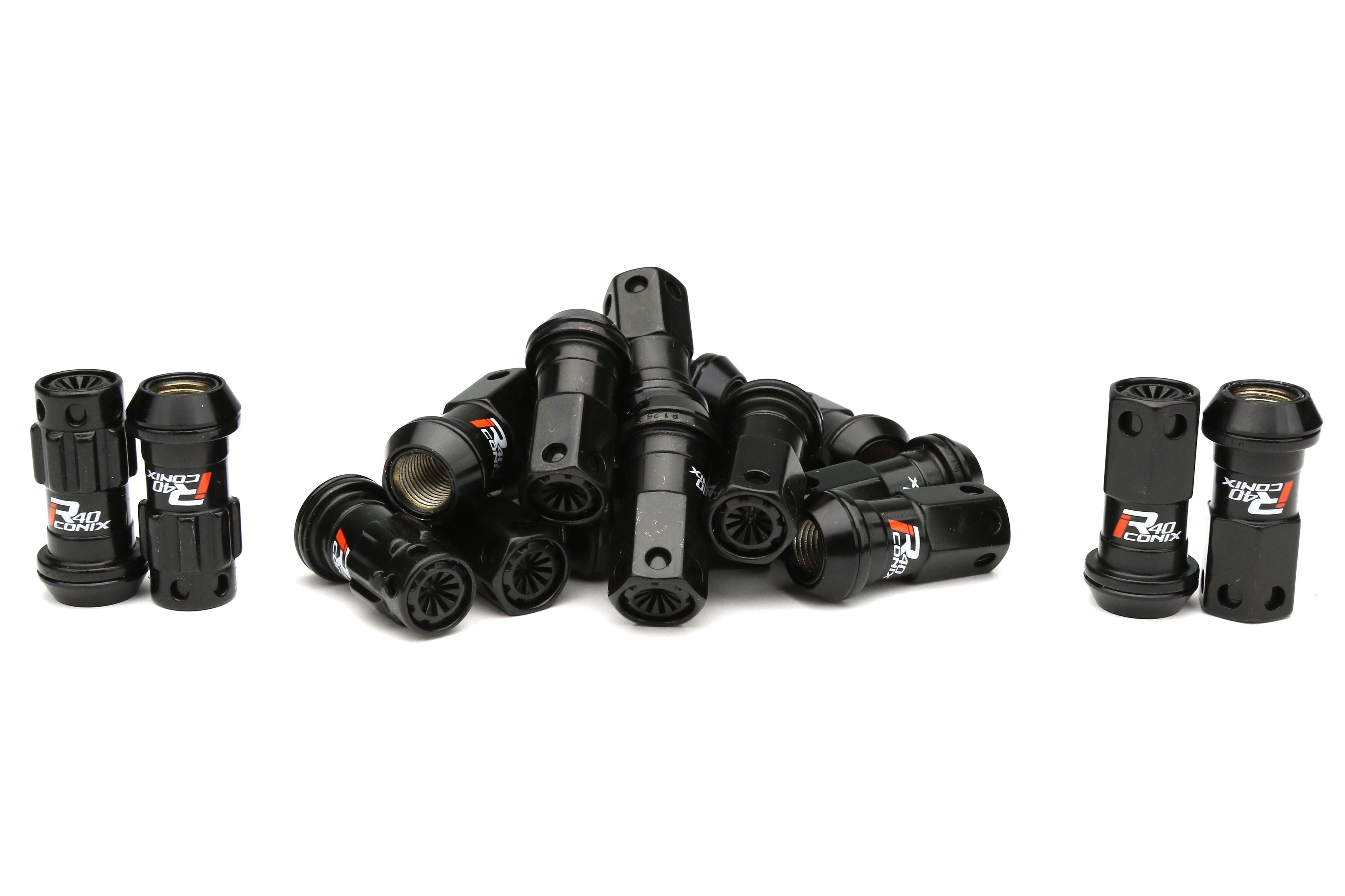 Project Kics R40 Iconix Locking Lug Nuts Black M12X1.25