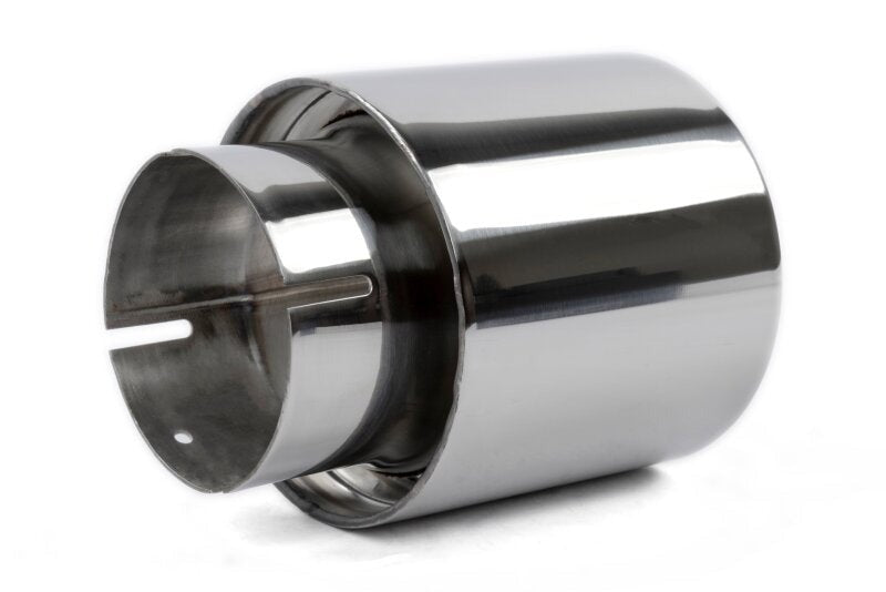 Dinan Double-Walled 4in Clamp-On Exhaust Tip - Polished - 4in Outlet / 2.75in Inlet