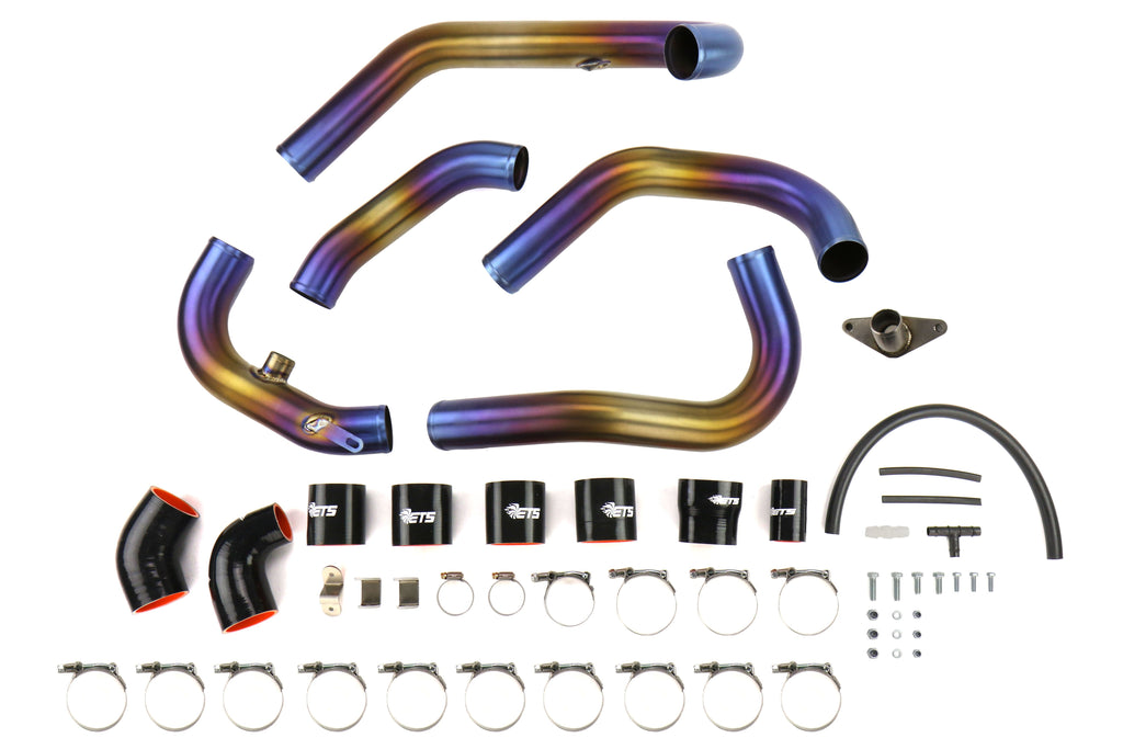 ETS Titanium Front Mount Intercooler Piping Kit Spot Anodized - 2008-2014 Subaru STI