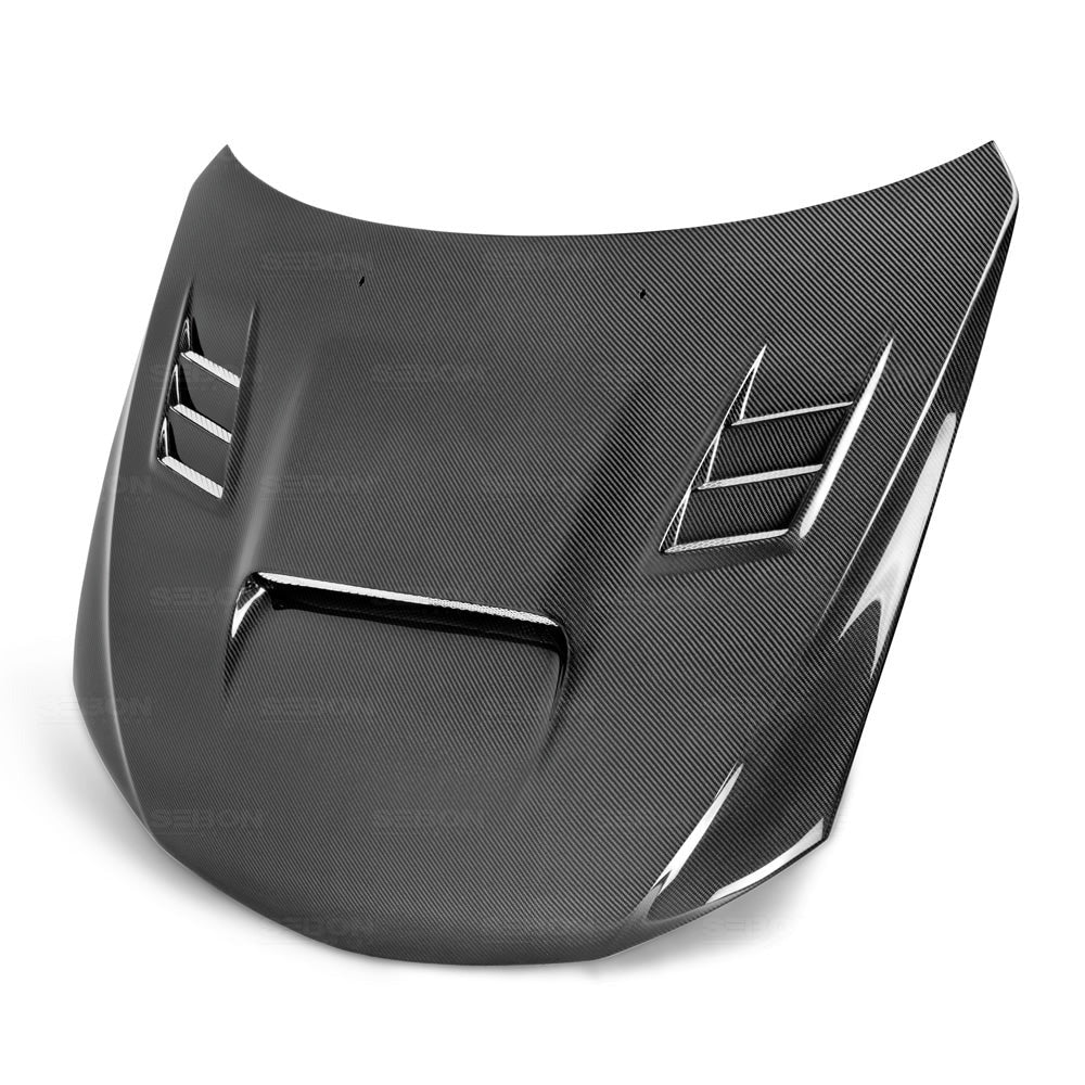 Seibon Carbon Fiber CW Style Hood - 2008-2014 Subaru WRX / STI