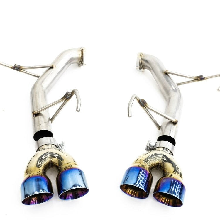 Off The Line Performance Muffler Delete Axlebacks - Burnt Tip -2015-2021 Subaru WRX / 2015-2018 STI