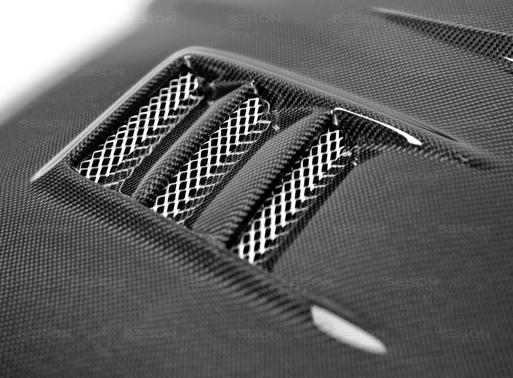 Seibon Carbon Fiber CWII Style Hood - 2006-2007 Subaru WRX / STI