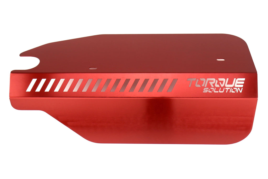 Torque Solution Engine Pulley Cover Red - 2015-2021 Subaru WRX / 2014-2018 Forester XT