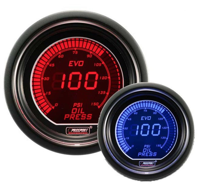 ProSport 2-1/16" Evo Electrical Oil Pressure Gauge