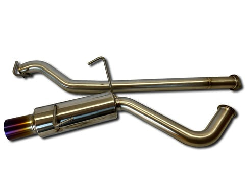 ETS Single Exit Titanium Catback Exhaust System (Burned Tip) - 2022-2024 Subaru WRX