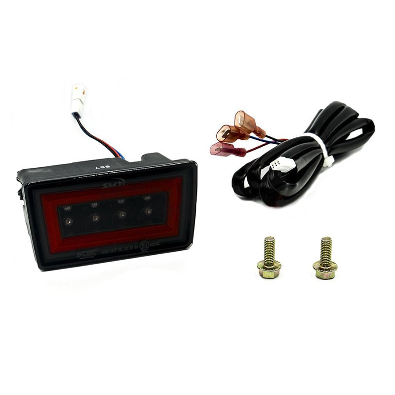 SMY F1 V3 Hyperflash (RBL) Smoked w/ DRL Red Light Bar - 2011-2014 Subaru WRX / STI