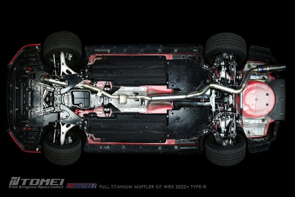 Tomei Full Titanium Muffler Expreme Ti Catback Exhaust System - Type-R - 2022-2024 Subaru WRX