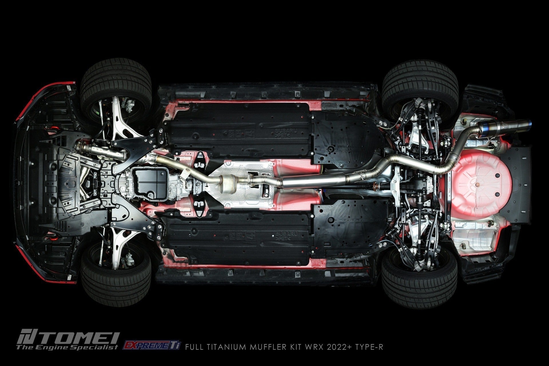 Tomei Full Titanium Muffler Expreme Ti Catback Exhaust System - Type-R - 2022-2024 Subaru WRX