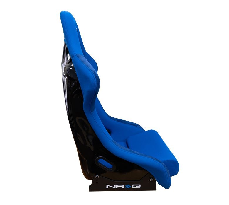 NRG Innovations FRP Large Cloth Bucket Seat Blue - Universal
