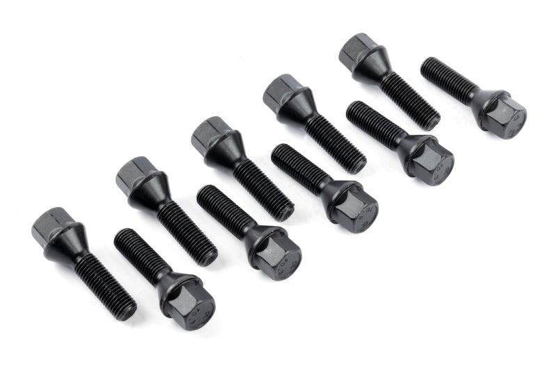 Dinan Lug Bolts - Cone Seat - M12x1.5 - 39mm - Black (Set of 10)