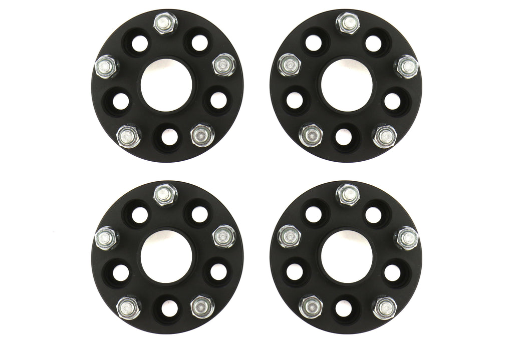 ISC Suspension 5x100 to 5x114.3 25mm Wheel Adapters Black - Subaru Models (inc. 2002-2014 WRX)