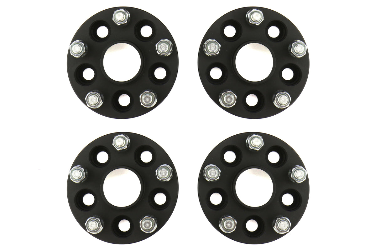 ISC Suspension 5x100 to 5x114.3 25mm Wheel Adapters Black - Subaru Models (inc. 2002-2014 WRX)