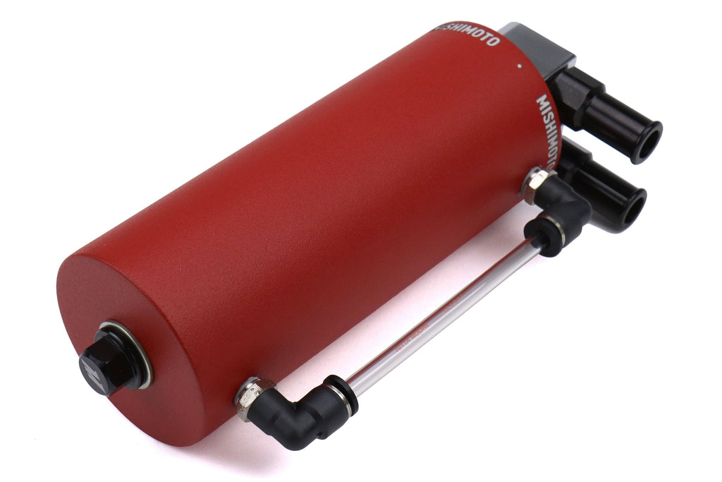 Mishimoto Aluminum Oil Catch Can Small Wrinkle Red - Universal