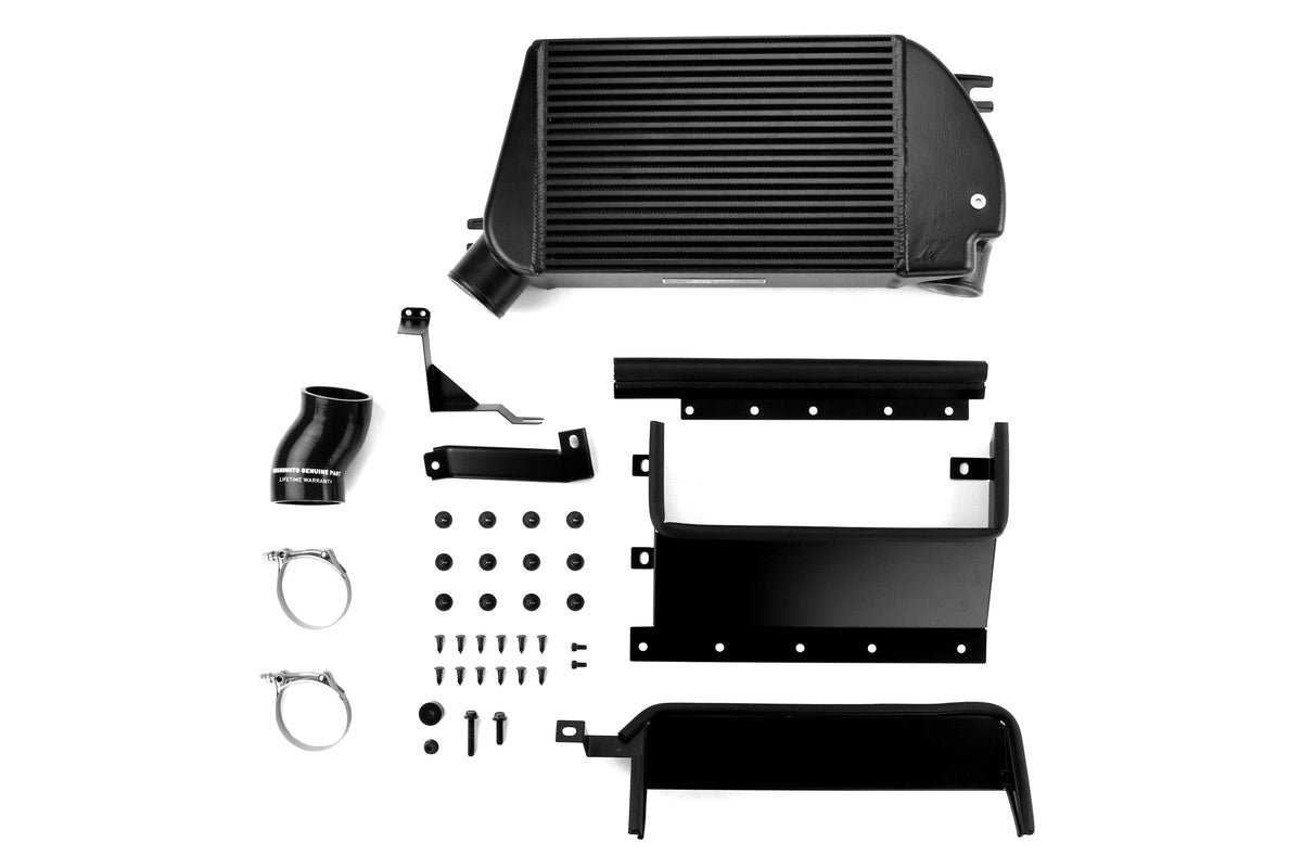 Mishimoto Race Top Mount Intercooler Kit Black w/ Black Charge Pipe - 2015-2021 Subaru WRX