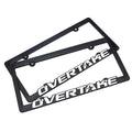 OVERTAKE License Plate Frames - Plastic