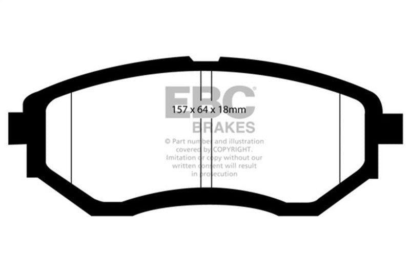 EBC Bluestuff Brake Pads - Front - 2015-2021 Subaru WRX 2.5L (Excl. 2022+)