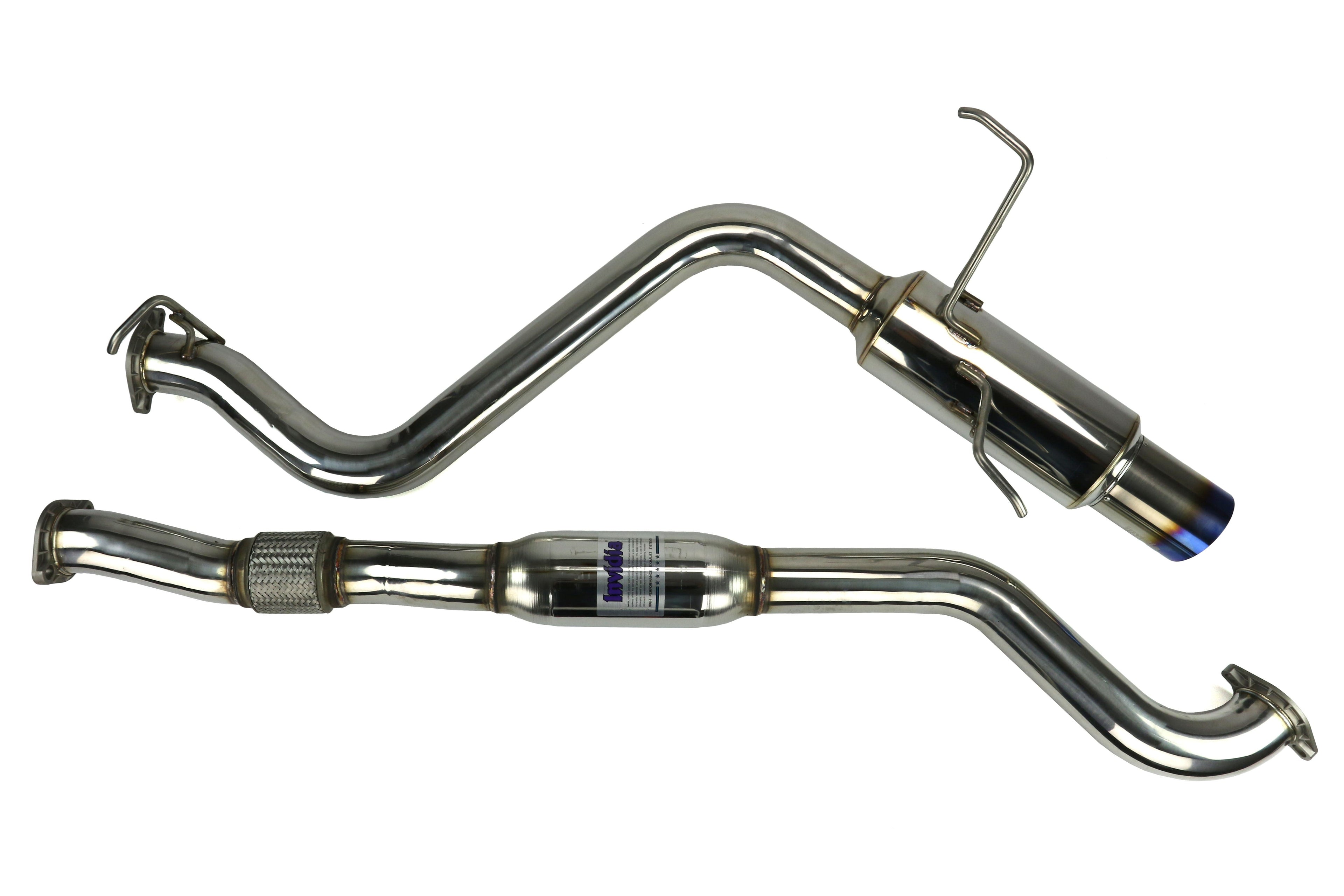 Invidia N1 Single Exit Cat Back Exhaust - Titanium Tip - 2008-2014 Subaru WRX Sedan / 2011-2014 STI Sedan