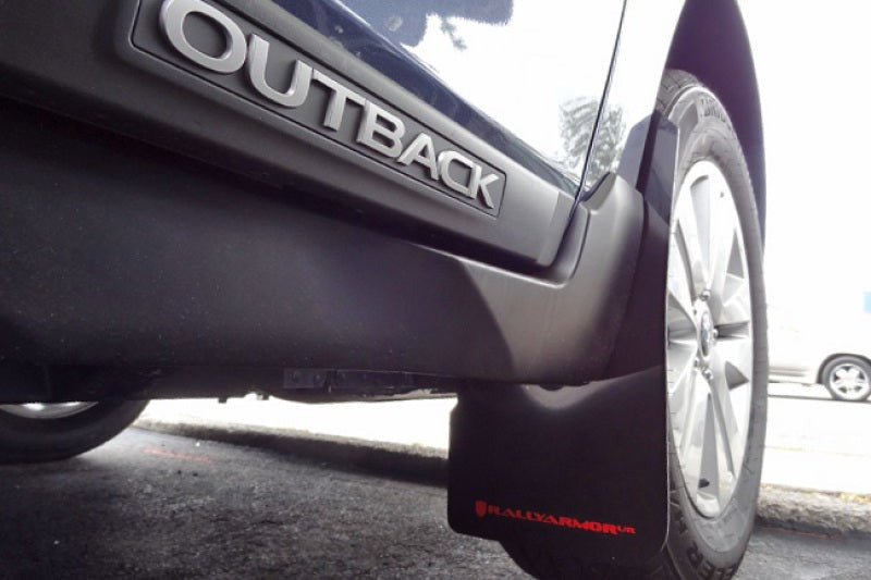 Rally Armor UR Mud Flap w/Grey Logo - Black - 2015-2019 Subaru Outback