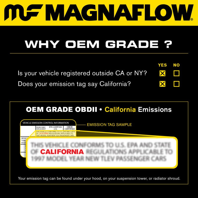 MagnaFlow Direct Fit Catalytic Converter - 2008-2009 Subaru Outback 2.5L