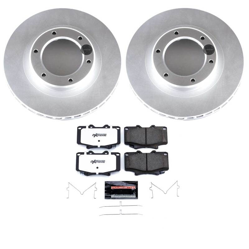 Power Stop 96-97 Lexus LX450 Front Z36 Coated Truck & Tow Brake Kit