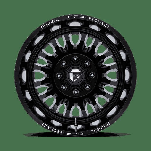 D868 20X8.25 8X200 G-BLK-MILL -227MM