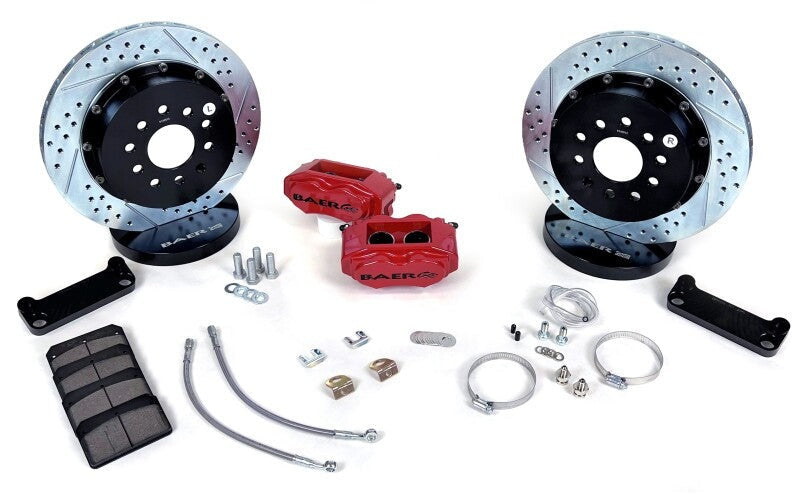Baer Brakes 98-02 Chevrolet Camaro 13in SS4+ Rear SDZ Brake Kit - Hugger Orange
