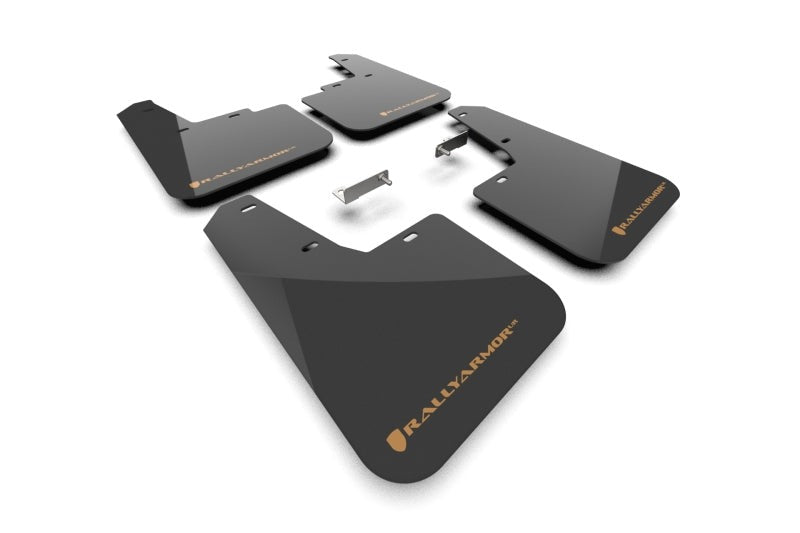 Rally Armor UR Mud Flap w/Orange Logo - Black - 2026 Subaru Outback