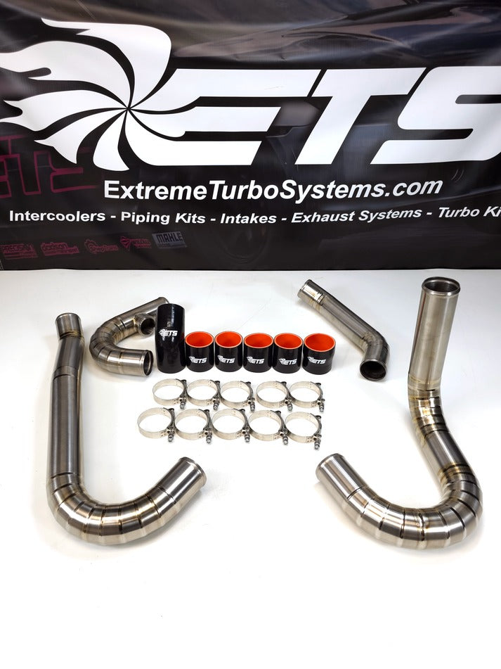 ETS Brush Titanium Front Mount Intercooler Piping Kit - 2004-2007 Subaru WRX / STI