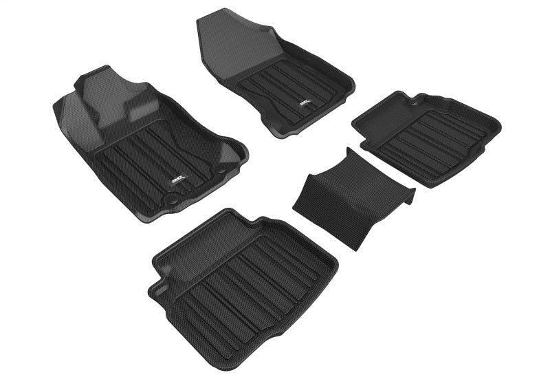 3D MAXpider Elitect Floor Mat - Black - 1st / 2nd Row - 2020-2024 Subaru Legacy / 2020-2024 Subaru Outback