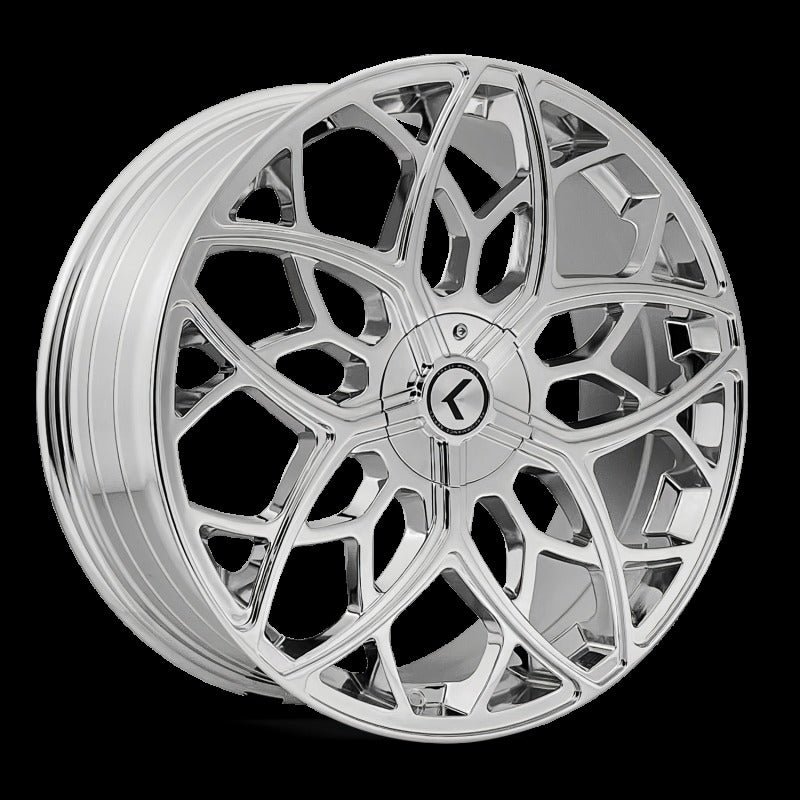 Kraze KR184 Ricochet 22x8.5 5x115/120 +38 Offset Chrome Wheel