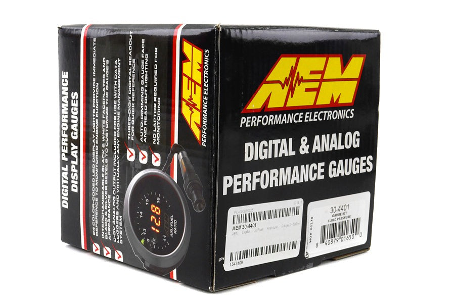 AEM Oil/Fuel Pressure Gauge Digital 52mm - Universal