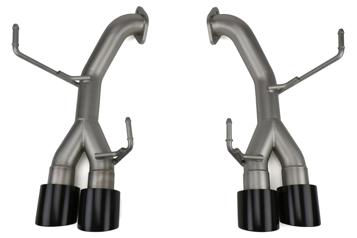 cp-e Austenite Off Road Axle Back Exhaust Muffler Delete w/ Black Tips - 2015-2021 Subaru WRX / STI