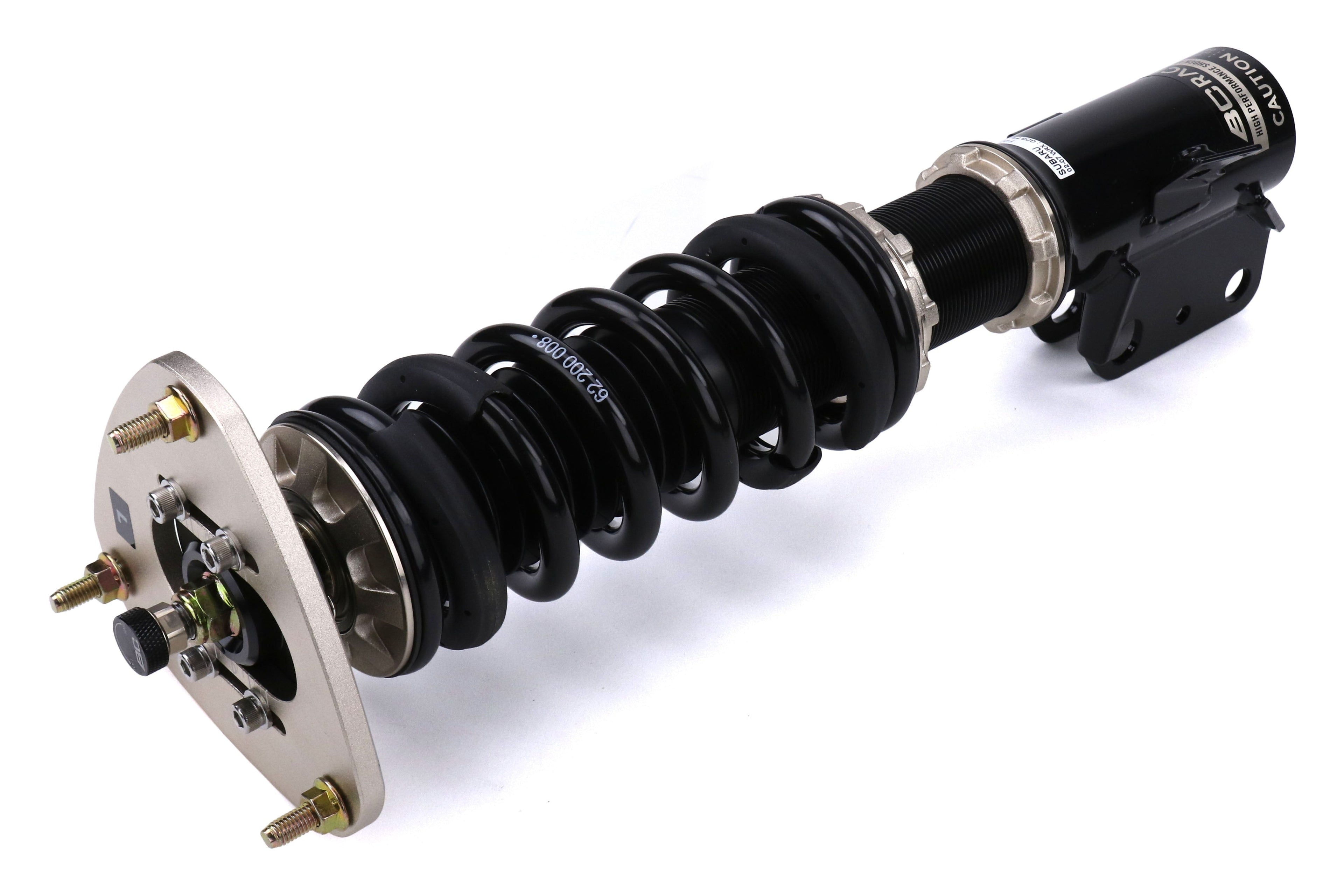 BC Racing BR Coilovers w/ Rear Camber Plates - 2002-2007 Subaru WRX / 2004 STI