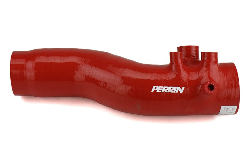 PERRIN Turbo Inlet Hose w/ Nozzle Red - 2015-2021 Subaru WRX
