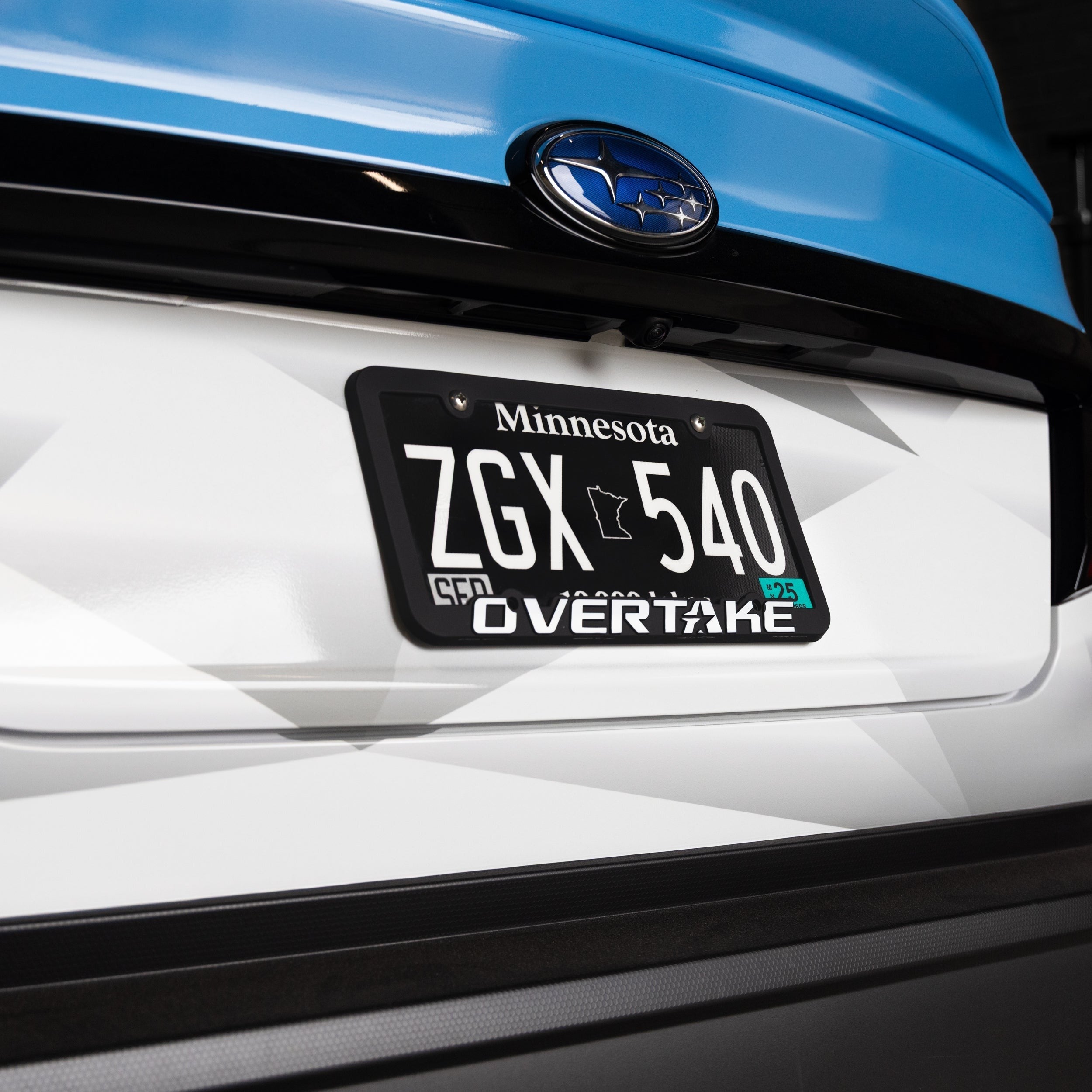 OVERTAKE License Plate "Floppy Frame" - Silicone